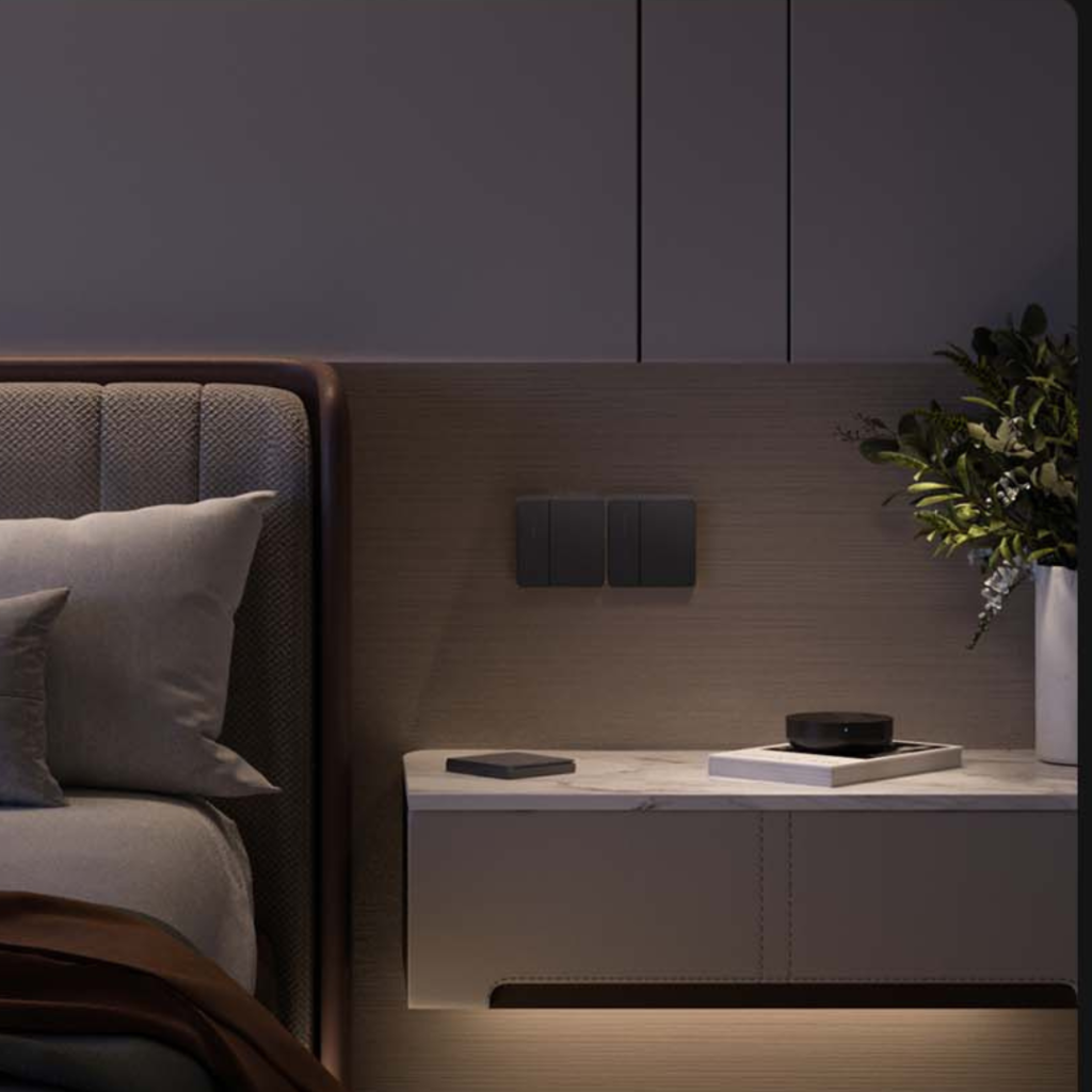 The Aqara Smart Wall Switch Z1 Pro SEA Global Version (Single Rocker, Black) offers seamless smart home control, blending elegance and innovation. This stylish black single rocker switch enables remote control of connected devices via the Aqara Home App, voice assistants like Google Assistant and Amazon Alexa, and manual operation. Engineered for reliability, it supports Zigbee 3.0, ensuring robust connectivity and low energy consumption, enhancing the stability of your smart home ecosystem. The switch also features overload protection, safeguarding your electrical network and devices. With a sleek and minimalist design, it integrates beautifully with modern interiors. Installation is easy with standard wiring, making it ideal for enhancing lighting control in homes and offices. Upgrade your smart home with the Aqara Z1 Pro for a connected, secure, and convenient lighting solution tailored for ultimate user experience in UAE smart home setups.