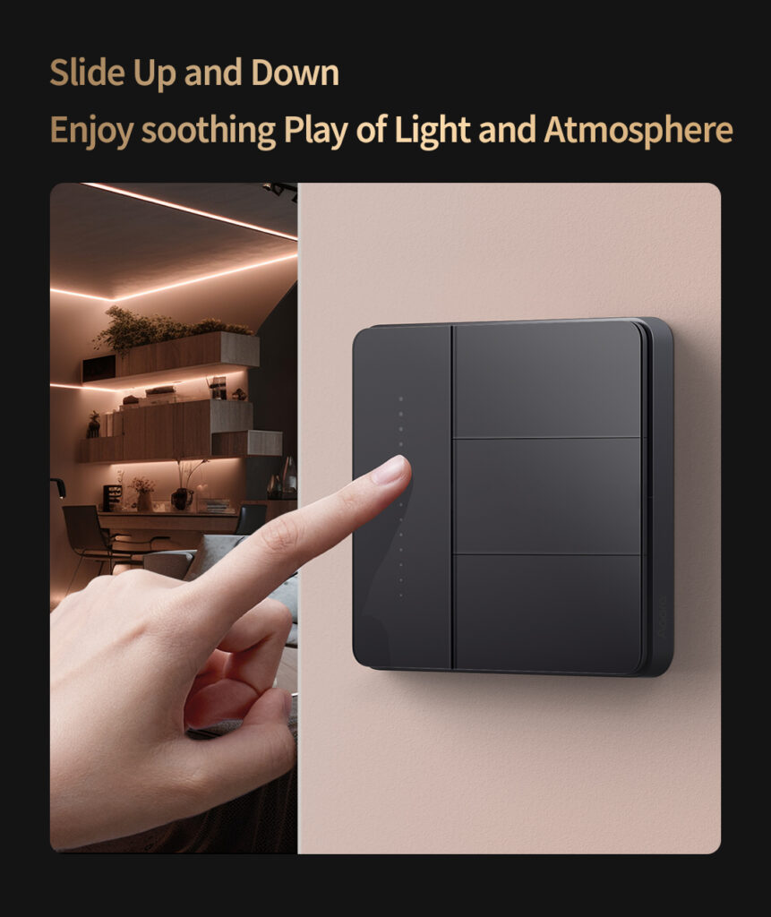 The Aqara Smart Wall Switch Z1 Pro SEA Global Version (Single Rocker, Black) offers seamless smart home control, blending elegance and innovation. This stylish black single rocker switch enables remote control of connected devices via the Aqara Home App, voice assistants like Google Assistant and Amazon Alexa, and manual operation. Engineered for reliability, it supports Zigbee 3.0, ensuring robust connectivity and low energy consumption, enhancing the stability of your smart home ecosystem. The switch also features overload protection, safeguarding your electrical network and devices. With a sleek and minimalist design, it integrates beautifully with modern interiors. Installation is easy with standard wiring, making it ideal for enhancing lighting control in homes and offices. Upgrade your smart home with the Aqara Z1 Pro for a connected, secure, and convenient lighting solution tailored for ultimate user experience in UAE smart home setups.